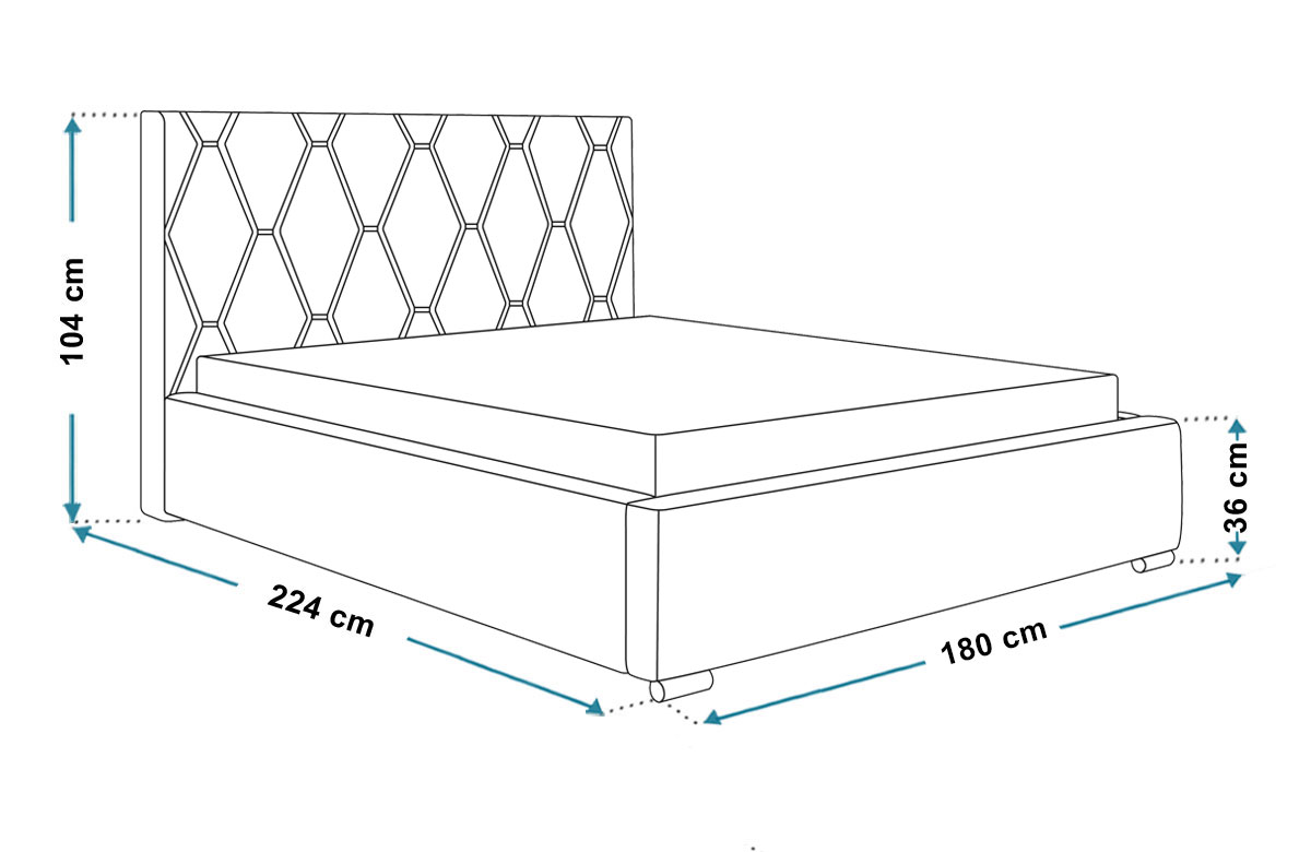Wymiary łóżka 160x200