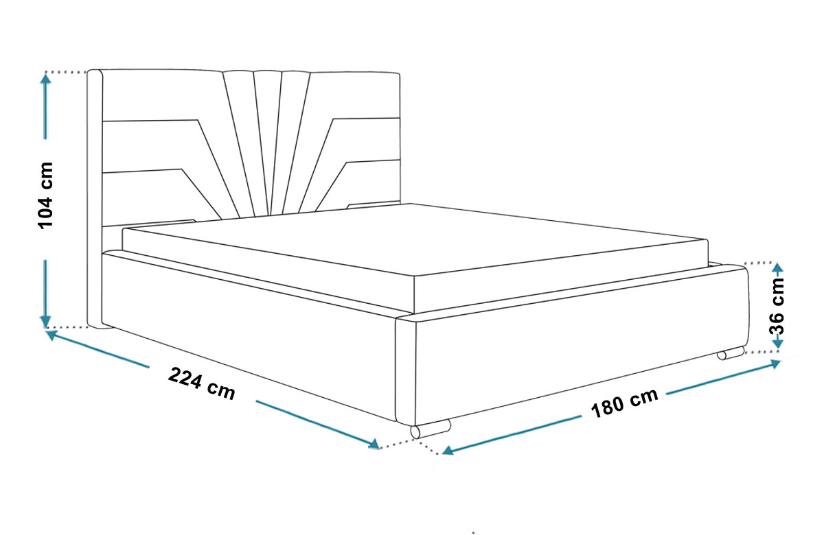 Wymiary łóżka 160x200