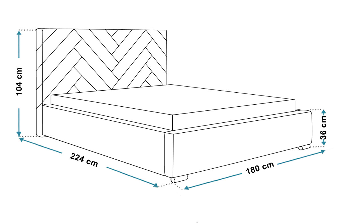 Wymiary łóżka 160x200