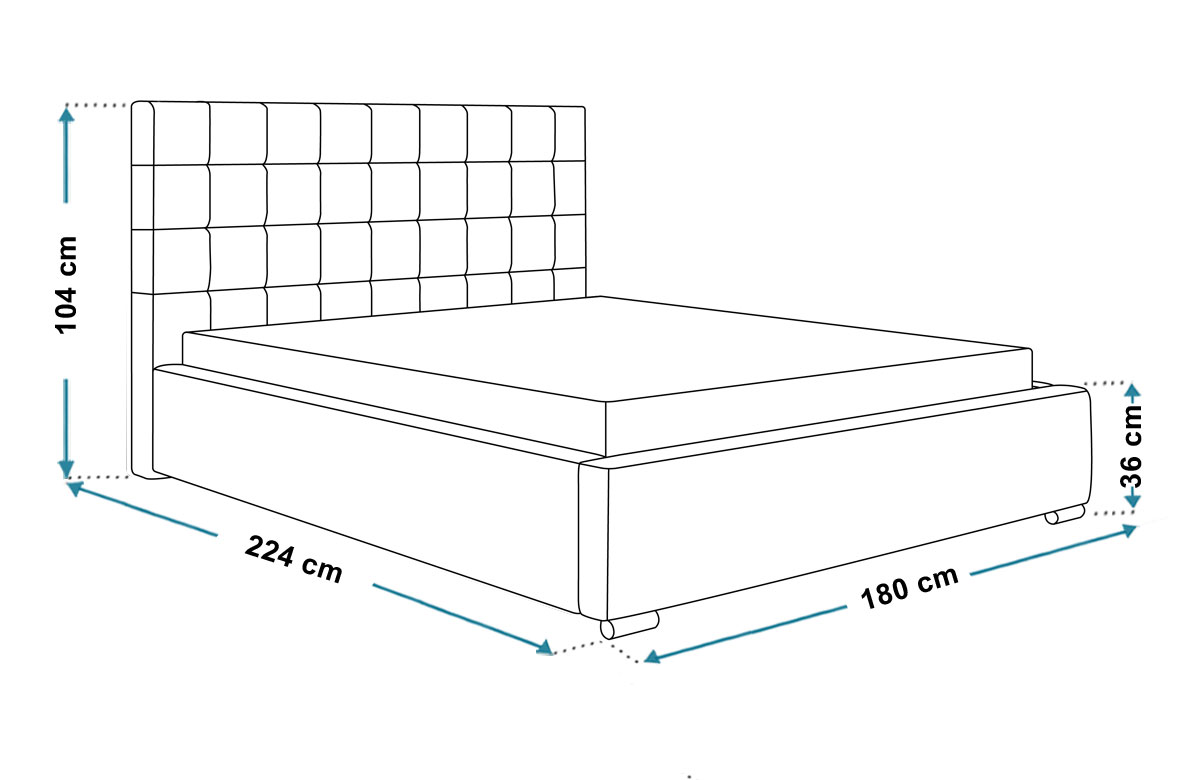 Wymiary łóżka 160x200